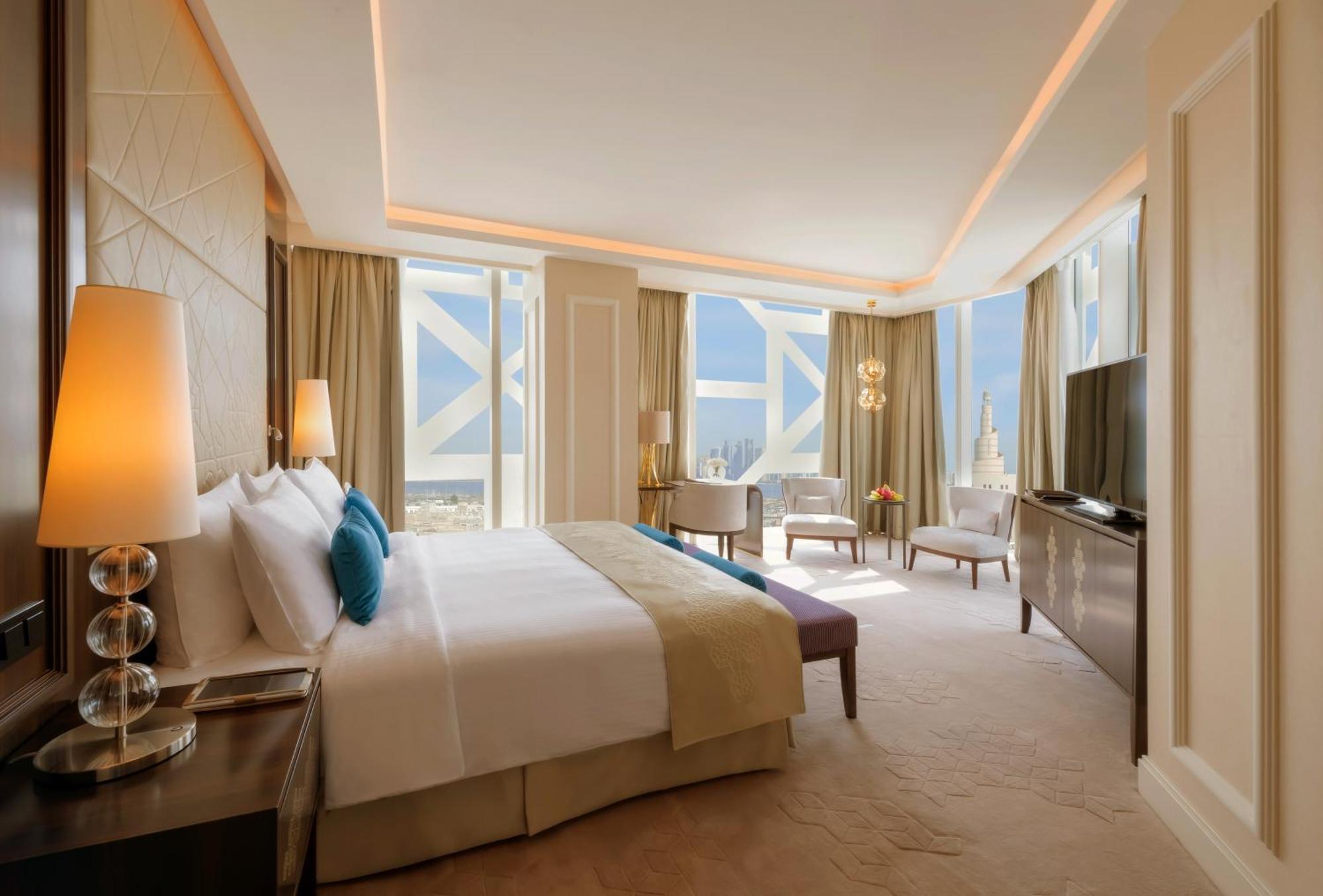 Shaza Doha Hotel Bagian luar foto A bedroom at the hotel